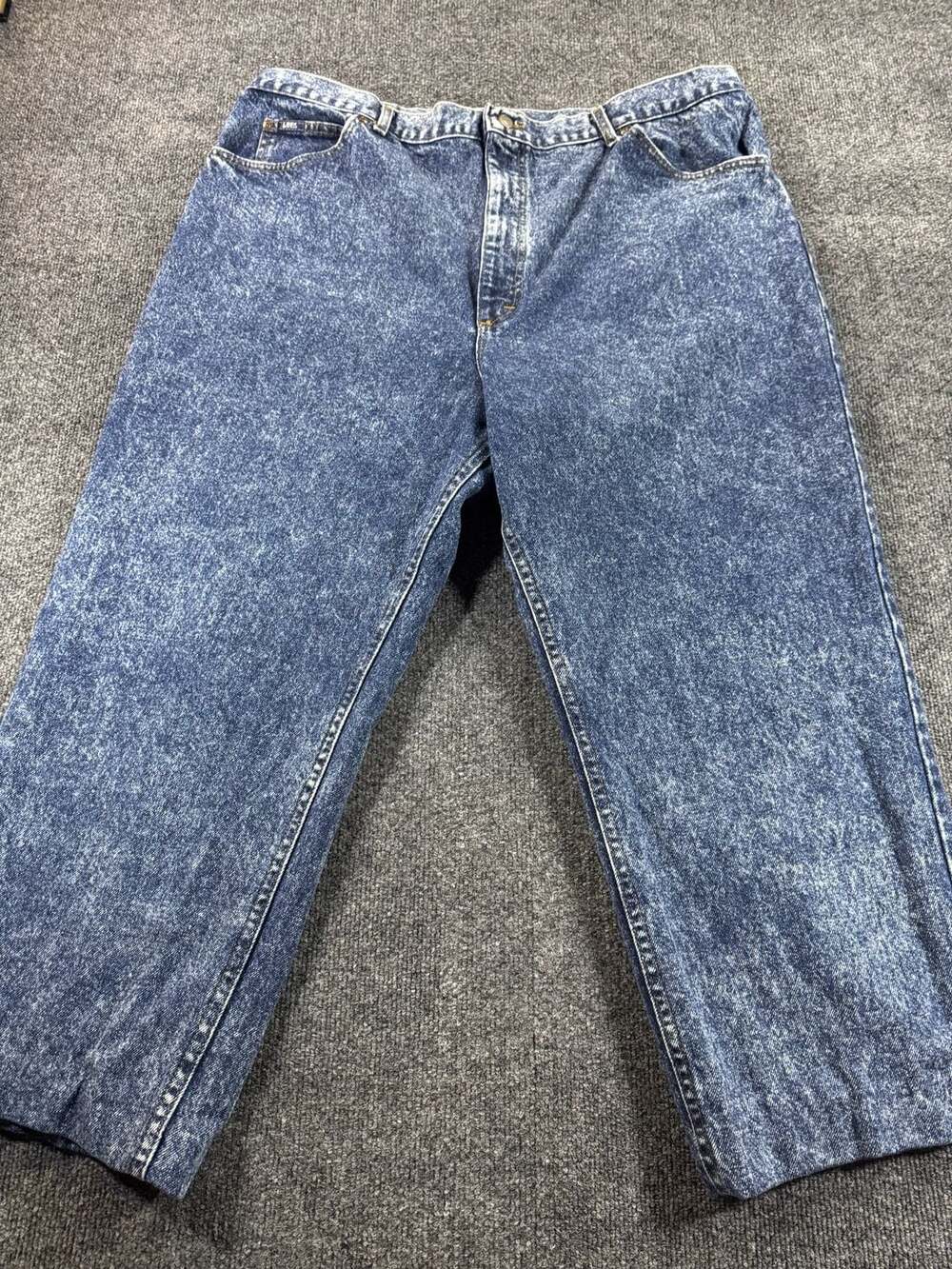 Vintage Lee Genuine Jeans High Rise Acid Wash Tapered Leg Denim Jeans